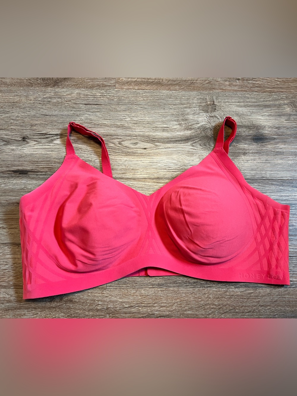 Honeylove Silhouette Bra Pink Peony Size 1X 40C/D - Picture 2 of 5